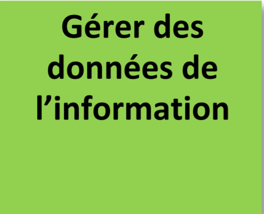 Gérer des données